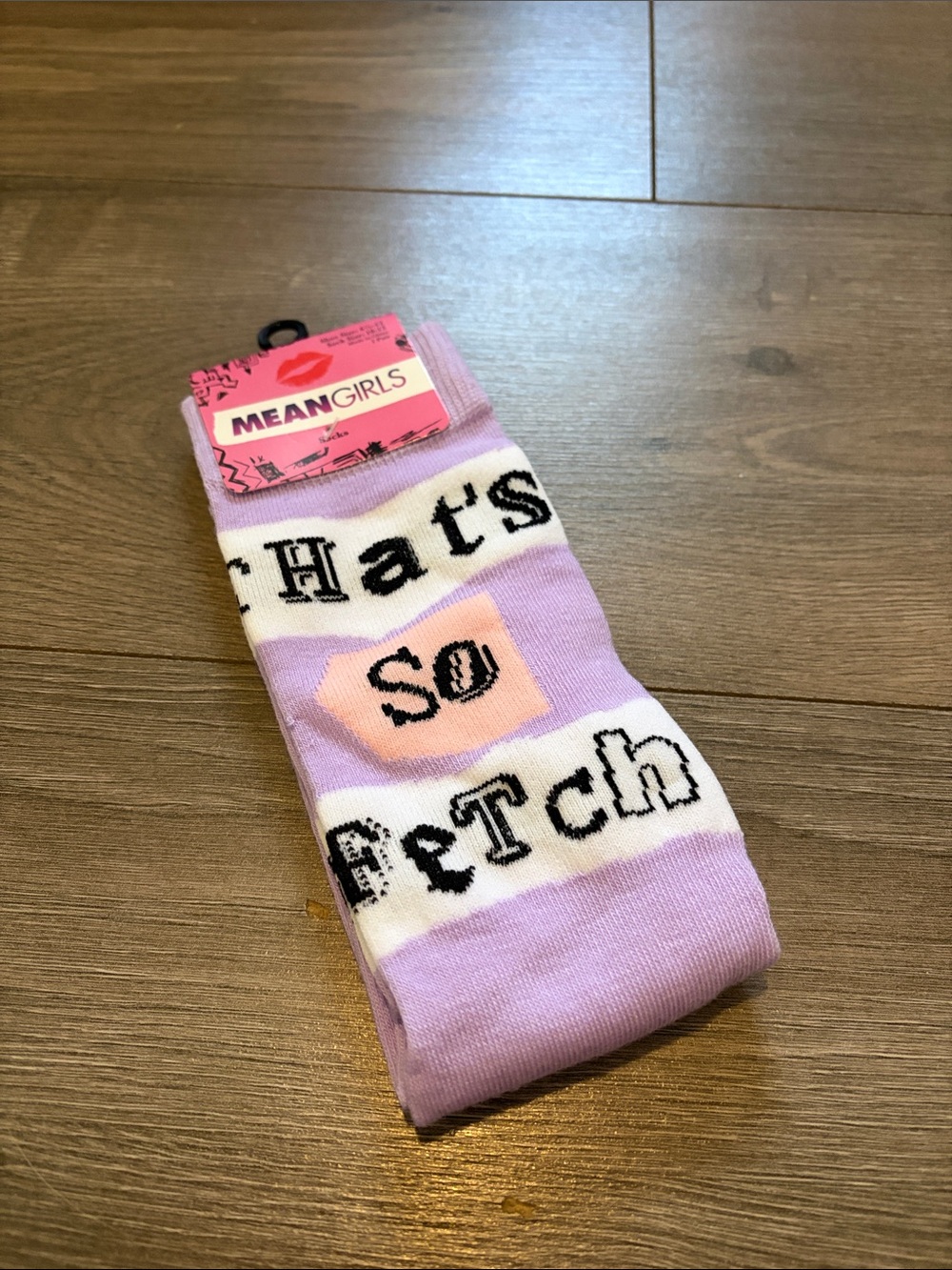 Kids' Lavender 'That's So Fetch' Crew Socks